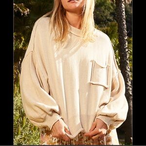 POL Cream Knit Sweater